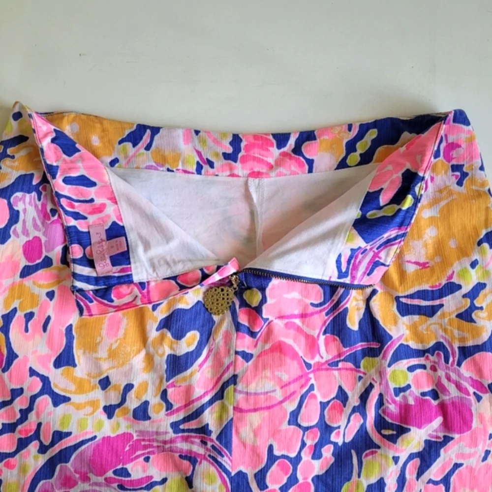 Lilly Pullitzer Floral Coastal Colorful Skort Pink Size 8 - Picture 5 of 7
